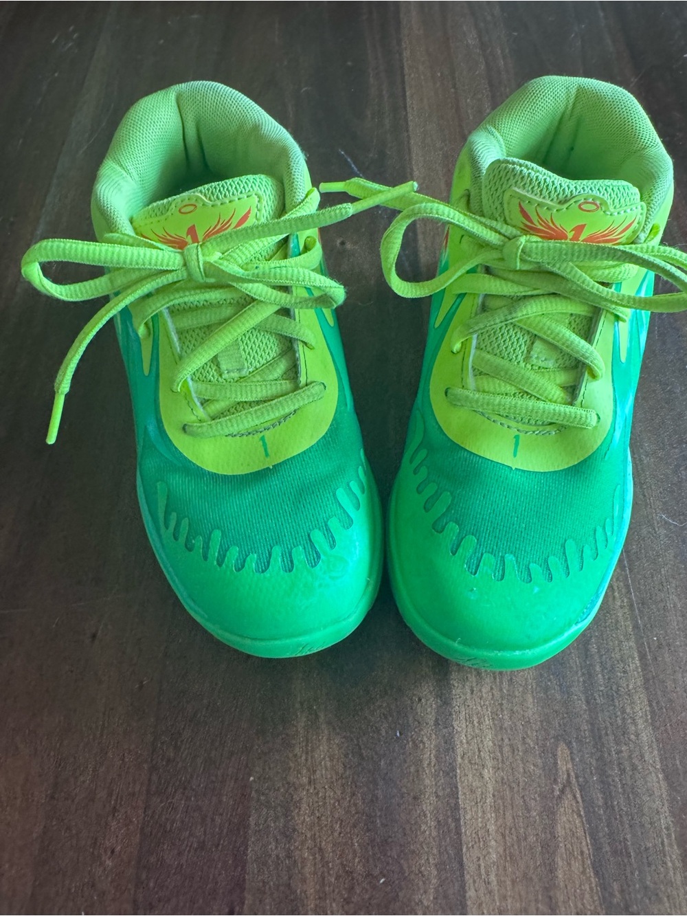 Puma Melo Nickelodeon Slime youth size 13c